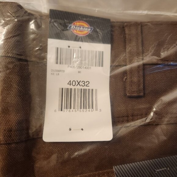 NEW Dickies Men's Relaxed Fit Sanded Duck Carpenter Jeans Pants Size 40 W x 32 L - Picture 9 of 12